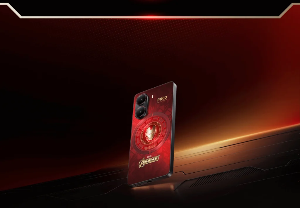 POCO X7 Pro Iron Man Edition smartphone design and back panel
