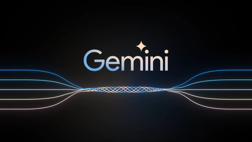 Google Gemini interface showing scheduled actions for task automation.