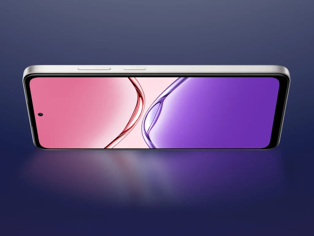 Oppo A5x 2025 display showing ColorOS 14 interface and app layout