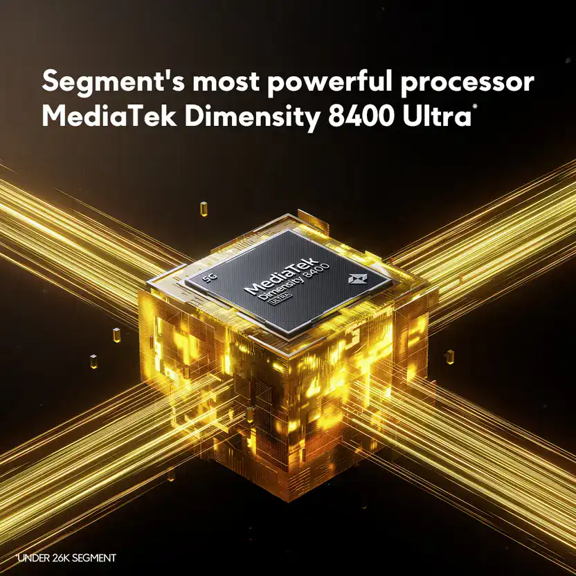 Poco X7 Pro is powered by the MediaTek Dimensity 8400-Ultra, a powerful 4nm chipset built